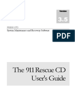 T H e 911 Rescue CD User's Guide: System Maintenance and Recovery Software