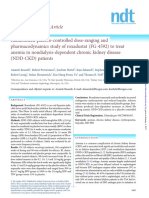 Original Article Randomized Placebo-Controlled Dose-Ranging and Pharmacodynamics Study of Roxadustat (FG-4592) To Treat Anemia in Nondialysis-Dependent Chronic Kidney Disease (NDD-CKD) Patients