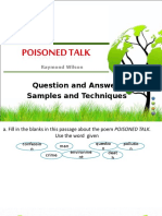 Poisoned Talk Quiz