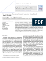 The Management of Mechanical Integrity Inspections at Small-Sized