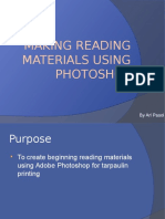 Making Reading Materials Using Photoshop