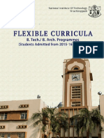 Flexible Curricula B.tech. B.arch. 2015 Onwards