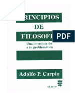 Carpio - Introduccion A La Filosofía