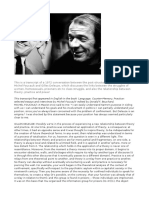 Deleuze and Foucault Conversation