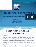 "Engines For Growth & Employment": Presented By:-Prakash Sharma PGDM/ Mba, 2 Sem. IMM, New Delhi