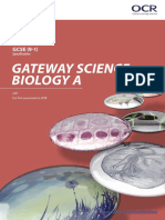 OCR GCSE Gateway Biology A Specification (2018) (J247) PDF