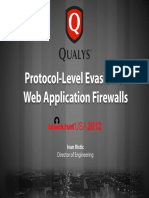 Protocol-Level Evasion of Web Application Firewalls (Ivan Ristic, Qualys, Black Hat USA 2012) SLIDES