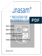 Informe de Laboratorio N 3 de Fisica I