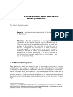 Ejercicio Arbitrario de La Custodia de Hijo Menor de Edad