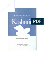 Krishna Menon On Kashmir