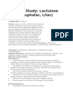 Drug Study - Lactulose (Duphalac, Lilac)