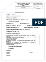 Formato de Investigacion Accidentes de Trabajo