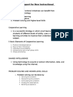 Element 3.support For New Instructional Approaches