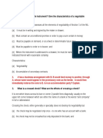 What Is A Negotiable Instrument? Give The Characteristics of A Negotiable Instrument