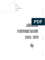 1969-1970 Annuaire Hydrologique Tunisie