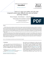 Performance Analysis of A Micro Gas Turbine and Solar Dish Integrated System Under Different Solar-Only and Hybrid Operating Conditions