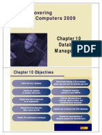 Chapter 10: Database Management