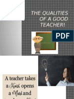 The Qualities of A Good Teacher!