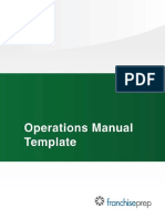 Restaurant OPS Manual TOC