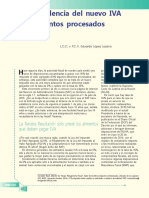 Inprocedencia Del Iva en Alimentos Procesados