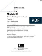 Solomon A QP - S1 Edexcel