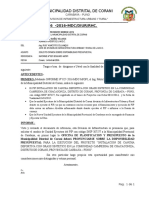 Informe N°126. Cambio de Unidad Ejecutora