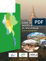 Cost of Doing Business in Myanmar-Survey Report 2017