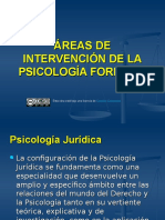 Áreas de Intervencion de La Psicologia Forense