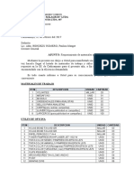 Requerimiento de Materiales y Utiles de Escritorio