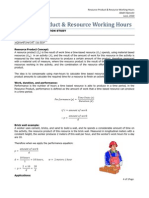 PRIMAVERA P6 APPLICATION STUDY: Resource Product and Resource Working Hours