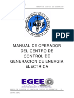 Manual de Operador Del Centro de Control de Generacion