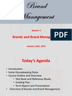 Brands and Brand Management - Lecture 1