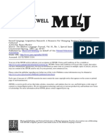 Article - Second Language Acquisition Research - A Resource For Changing Teachers' Professional Cultures