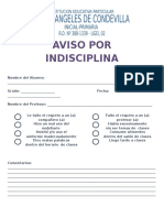 Aviso Por Indisciplina