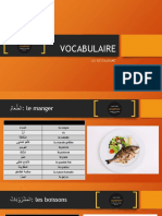 Vocabulaire Alimentation