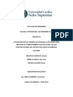 Utilización de Las Cenizas de Cascarilla de Arroz para Mejorar El Comportamiento Estructural de Las Construcciones Del Distrito Denueva Cajamarca