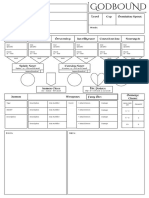 Godbound Character Sheets