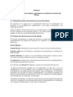 Fuentes y Principios en El Derecho Procesal Del Trabajo