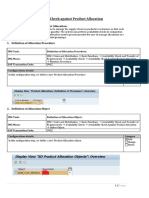 Availability Check With Product Allocation