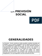 La Previsión Social