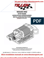 Stillen 350Z Stage 2 Supercharger Installation Instructions