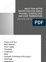 Induction Motor Protection For Single Phasing, Overvoltage and Over Temperature