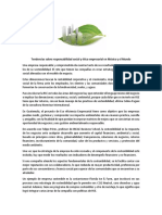 Tendencias Sobre Responsabilidad Social y Ética Empresarial