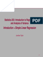 Introduction To Regression and Analysis of Variance PDF