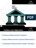 Measurement Systems Analysis: Total Quality Management