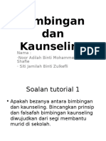 Nota Bimbingan Dan Kaunseling