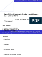 Case Title: Marrimack Tractors and Mowers: Inc: Lifo or Fifo