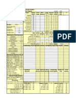 Rolemaster - Character Generation Sheet