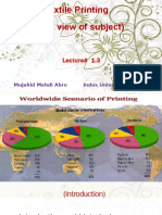 Textile Printing (Over View of Subject) : Lecture# 1-3