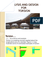 Analysis and Design FOR Torsion